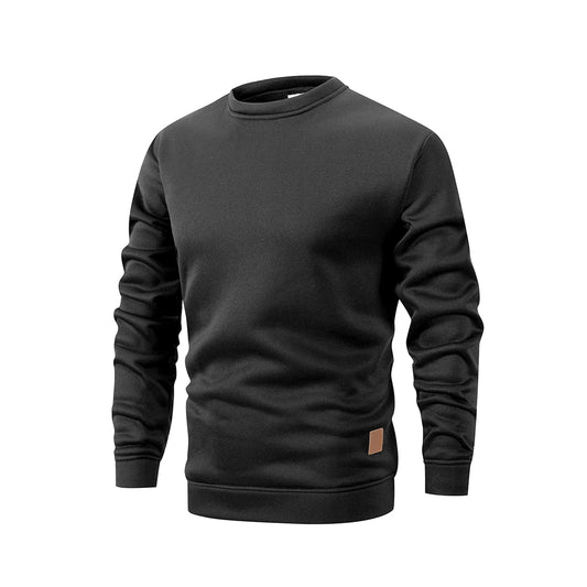 Men’s long-sleeve knit pullover, warm, comfortable, and perfect for casual streetwear